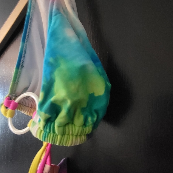 SO, Swimsuit, Rainbow, Tie-Dye, Size XS Bottom and Small Top. - Picture 5 of 10